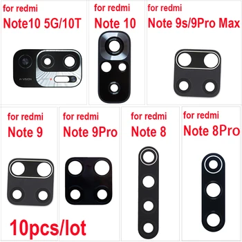 10vnt Fotoaparato Lęšis Xiaomi Redmi 9 Pastaba Pro Max 9s 8 8t 7 7Pro Note10 5G 10t Atgal Kameros Stiklo Klijai Lipnios