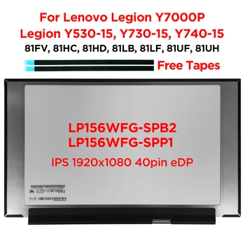 15.6 144Hz Nešiojamas LCD Ekranas LP156WFG-SPB2 SPP1 Lenovo Legiono Y7000P Y530-15ICH Y730-15 Y740-15IRH IPS Žaidimų Ekranas 40pin