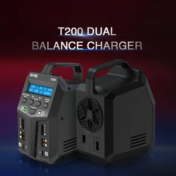 2019 Naujas SKYRC T200 Dual AC/DC Balansas Įkroviklis 12A 100W XT60 Prijungti LiPo Li-ion Gyvenimo NiCd NiMH, PB, LiHV Baterija