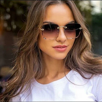 2022 Prabanga Taškus Akiniai nuo saulės Moterims Mados Dizaineris UV400 Vasaros Akinių Markės Saulės akiniai lady