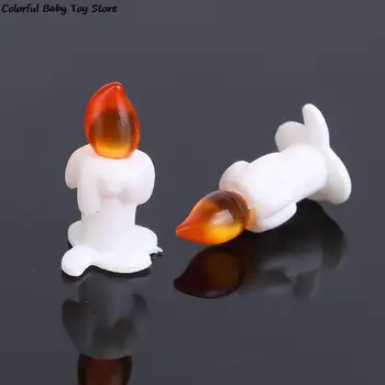 2vnt 1:12 Miniatiūriniai Lėlių Imitavimo Žaislai, Žvakės Modelis 