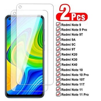 2vnt 999D Grūdintas Stiklas Xiaomi Redmi Pastaba 9 10 11 Pro 10T 11T Screen Protector Redmi 9A 9C 9T K20 K30 K40 Apsauginis Stiklas