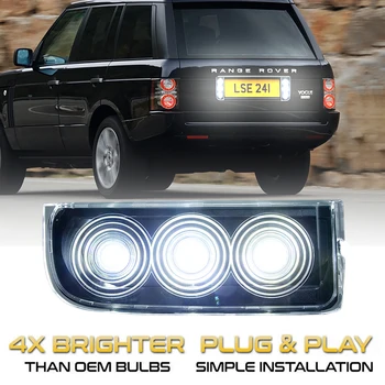 2vnt LED Atsarginės Atvirkštinio Žibintai, Galinis Bamperis Atvirkštinio Atsarginės Lempos Land Rover Range Rover L322 2003-2012 OEM XFD000043