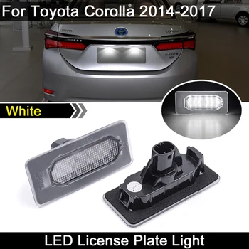 2vnt Toyota Corolla 2014 m. 2015 m. 2016 m. 2017 Aukštis Šviesumo Balta LED Licenciją Plokštelės Šviesos Numerį Lempos