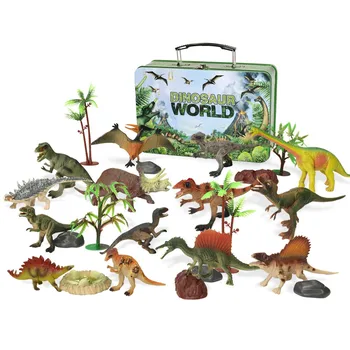 2vnt/daug Partijos Mini Dinozaurų Modelio Vaikų Švietimo Žaislai Mielas Modeliavimas Gyvūnų Maži Skaičiai Berniukas Dovana Vaikams, Žaislai
