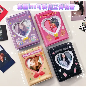 3 Colių Mini Nuotraukų Albumas Kpop Photocard Turėtojas Meilė Širdies Tuščiaviduriai Photocard Id Turėtojas 40 Kišenės