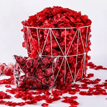 5*5cm Dirbtinės Rožės Žiedlapis Vestuvių Dalyvavimas Etape, Apdailos Prekių, Šeimos Švenčių Romantišką Atmosferą Sukurti Priedai
