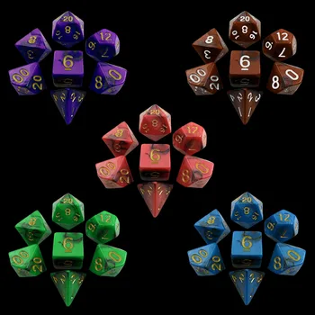 7 VNT. Akrilo Polyhedral Skaičių Žaidimas Kauliukai Nustatyti 7 Stilius D4 D6 D8 2D10 D12 D20 už Požemiai Ir Drakonai Šalies Matematikos Žaidimas Magija Žaislai