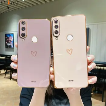 Aikštės Danga Meilė Širdies Telefono Dėklas Ant Huawei P Smart Z PsmartZ P Samrt Plius 2019 Hauwei Psmart2019 Prabangus Veidrodis Dangtis