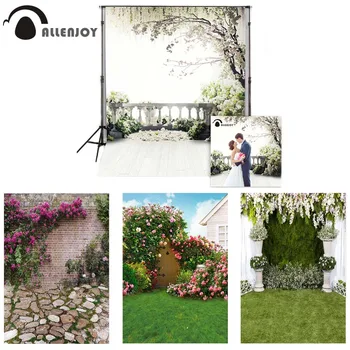 Allenjoy Valentino Diena Šalis, Gėlės Foto Fone medžių sodas loft vestuvių Fotografija backdrops Studija Interjero Nuotraukos