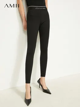 Amii Minimalizmas Žiemos Antblauzdžiai Moterims Aukšto Juosmens Moterų Atsitiktinis Kelnės Slim Outwear Fitneso Kelnės Moteriška Nuosėdos 12140850