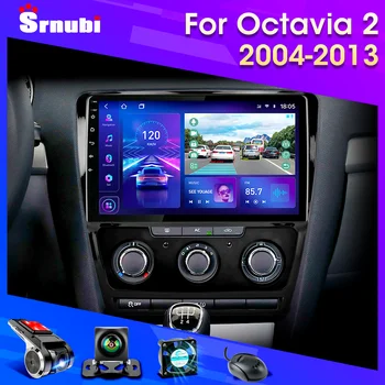 Android 11 Automobilio Radijo Skoda Octavia 2 A5 2004-2013 Multimedia Vaizdo Grotuvas, Navigacija 2Din Stereo DVD Carplay Garso Galvos Vienetas