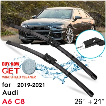 Automobilio Valytuvo Priekinio Lango priekinio Stiklo Guma Silicio Papildymo Valytuvų Audi A6 C8 2019-2021 LHD / RHD 26