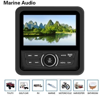 Bluetooth, FM/AM Radijas, MP3/USB Grotuvas Vandeniui Jūrų Garso Valtis ATV UTV, Jūrų Stereo Radijo Valtis Garso Sistema, 