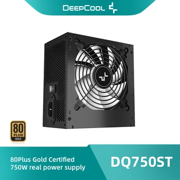 DeepCool DQ750ST 80 PLUS Gold Efektyvumo PC Maitinimo šaltiniai 750W 90% elektros vartojimo efektyvumo PSU Kompiuterių Komponentai Блоки питания
