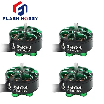 FlashHobby A1204 1204 5200KV 3100KV 2500KV 2-4S micro Brushless Variklis FPV Lenktynių drone Mini Multirotor 100-150mm kadrų rinkinys