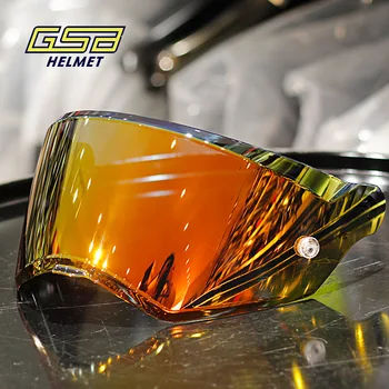 GSB XP/22 motociklo visą šalmo objektyvas spalva veidrodis motociklo traukos šalmas, kelių šalmas aukso chromu padengtas objektyvo pinlock anti rūko stic