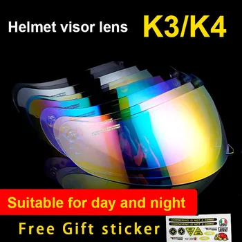 K3 K4 Šalmo Antveidis Visą Veidą Motociklo Šalmų Antveidžiai AGV K3 K4 Kasko Moto Objektyvas Shield Motociklo priekinio, galinio Stiklo Priedai