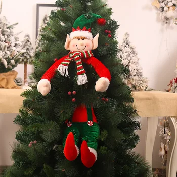 Kalėdų Eglutė Elf Papuošalai Didelio Dydžio Ūkyje Medžio Santa Claus Lėlės 2023 Naujųjų Metų Dovana Linksmų Kalėdų Vakarėlį Namų Dekoro