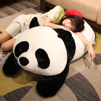 Kawaii Didelis Dydis Panda Bear Pliušinis Žaislas Įdaryti Animacinių Filmų Gyvūnų Kūdikiui Nuraminti Lėlės Miega Pagalvę Merginos Meilužis, Gimtadienis, Kalėdos Dovanas