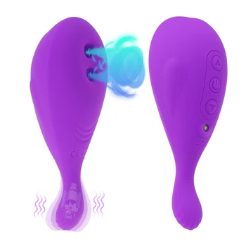 Klitorio Čiulpti Vibratorius Banginio Formos 2 Skyles Vibracija Uodega Clit Sucker-Klitorio Stimuliatorius Sekso Žaislai Moterims Masturbacija