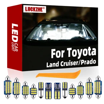 LUCKZHE Canbus Toyota Land Cruiser 80 100 200 120 Prado 150 FJ Transporto priemonės LED Interjero Šviesos Licencijos numerio ženklo Žibintas Rinkinys Automobilio Žibintai