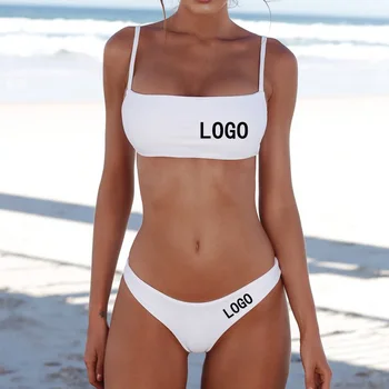 Logotipą Bikini Vasaros Seksuali Moteris Brazilijos Bikini Maudymosi Kostiumėlis, Push-Up Liemenėlė Bikini Komplektas 2 Gabalas Plaukti Kostiumas Maudymosi Kostiumėliai Paplūdimio