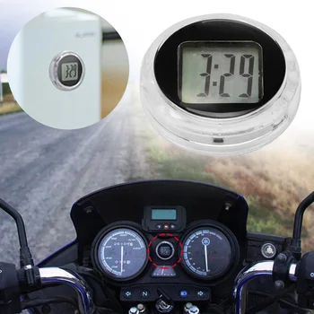Mini Tikslumo Motociklo Laikrodžiai Žiūrėti Vandeniui Klijuoti Ant Motociklo Mount Žiūrėti Moto Skaitmeninis Laikrodis Su Chronometru Variklio Dalys