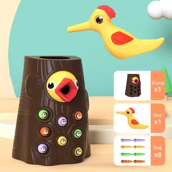 Montessori Bamblys Žaislai Genys Magnetinio Sugauti Širdys Gyvūnų Pašarams Žaidimas Mažiems Paukščiams Vaikus Ugdyti Ikimokyklinio Žaislai