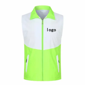 Naujas Nemokamų Užsakymą Dizaino Marškinėliai Spausdinimo Logotipas Vyrų Moteris Didelio matomumo saugos Liemenė Darbo Liemenė darbo drabužiai Vienodi