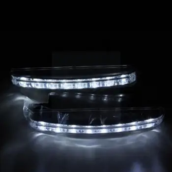 Nauji 2vnt Automobilių 8 LED DRL Rūko Važiavimo Dienos Dienos Dienos šviesos Lempos lempos Veikia Galvos Žibintas drl Vairavimo Balta B1E3
