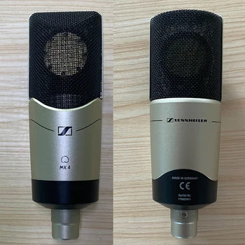 Nemokamas Pristatymas MK4 Mikrofonas didelės diafragmos tiesa kondensatoriaus mikrofonas Namų Įrašymo Studijoje Mikrofonas Sennheiser