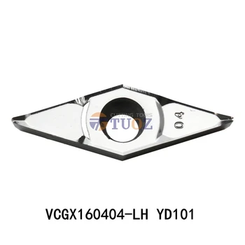 Originalus VCGX160404-LH VCGX160404-LC YD101 Aliuminio Įdėklais, Vidaus Tekinimo Įrankis CNC Tekinimo Įrankiai VCGX 160404 Aliuminio Cutter