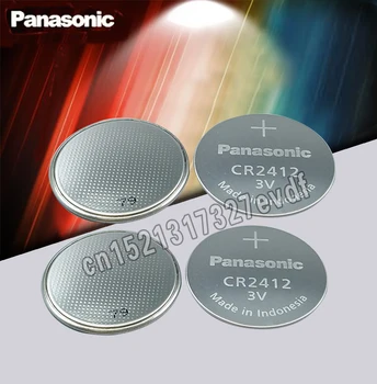Panasonic Originalus 4pcs 3V Mygtuką Cell Baterijos CR2412 Ličio Monetos žiūrėti Raktų Žiedai Baterija swatch žiūrėti