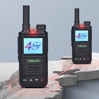 Pigiausia Tinklo walkie talkie Chierda NB915 telefono 500km Ilgo Nuotolio Radijo FDD-LTE/TDD-LTE/TD-SCDMA walki talki 4g sim kortelės