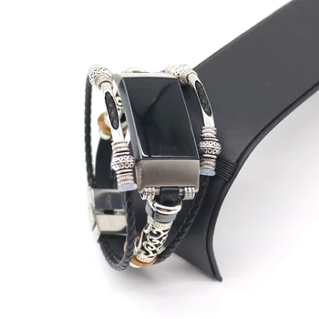 Retro Odinis Dirželis Apyrankę, Fitbit Mokestis 4 Juostos Pakeitimas Žiūrėti Juostos Fitbit Mokestis 3 Smart Watchband Priedai