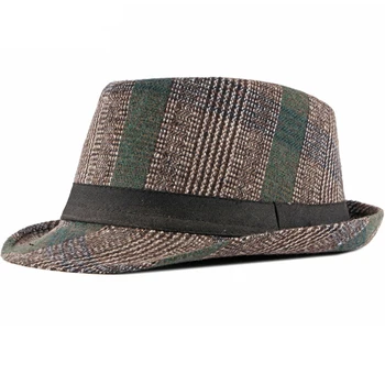 Rudenį, Žiemą Naujas Britų stiliaus Džentelmenas, Fedoras Skrybėlę Vyrų Panama Džiazo skrybėlę Trumpas Kraštų Floppy Trilby