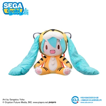 Sandėlyje Originalus SEGA Hatsune Miku Pliušiniai Žaislai Miku Fufu 2022 Tigras 35Cm Kawaii Anime Kolekcija Žaislai Vaikams Dovanų