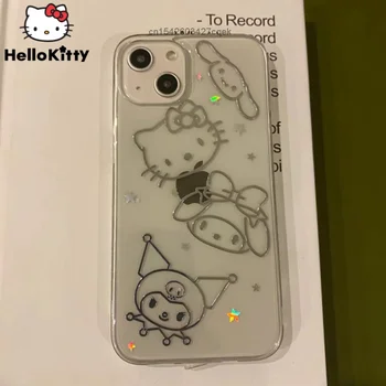 Sanrio Hello Kitty Iphone Animacinių Filmų Skaidrus Atveju, 