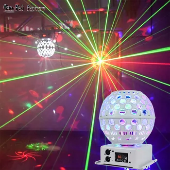 Sukasi Krištolo Rutulį LED Garso Aktyvuotas Šokių Diskoteka Strobe Šviesos DJ Magic Led Scenos Šviesos Kalėdų Šventė Gimtadienį