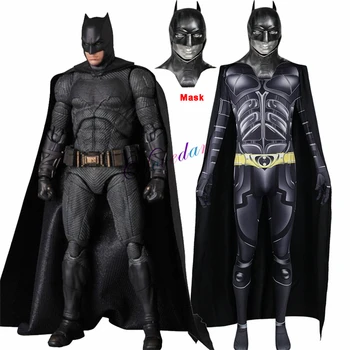 Superherojus Atgimimo Bruce Wayne Cosplay Dark Knight Joker Kostiumas Zentai Bodysuit Kostiumas Playsuit Jumpsuit Su Žaliuoju Kaukė