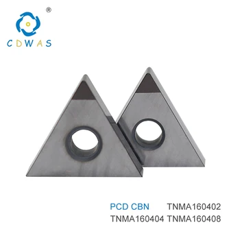 TNMA160402 TNMA160404 TNMA 160408 politikos suderinamumo vystymosi labui CBN Diamond Kubinio boro nitrido Skardos Įdėklais, Išorės Tekinimo Įrankių Ašmenys CNC Tekinimo Įrankiai