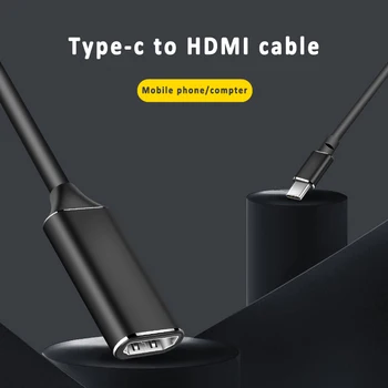 USB C Tipo HDMI Kabelis Adapteris 4K 30Hz Laidą 