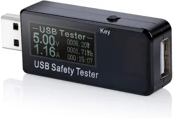 USB Skaitmeninis Galios Matuoklis Testeris Multimetras Srovės ir Įtampos Stebėti, DC 5.1 30 V Amp Įtampos Elektros Skaitiklis, Bandymo Greitis ir Nemokamai