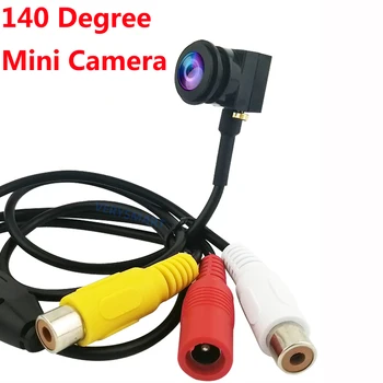 VERYSMART 700TVL Analoginė vaizdo Kamera Mini Namų Apsaugos Stebėjimo Mikro Kamera 140 Laipsnių Platus Kampas, HD Vaizdo