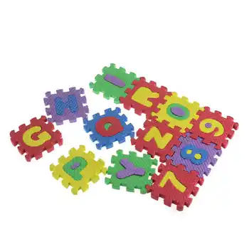 Vystymosi Žaislas kūdikio žaislas 36Pcs Baby Vaikų Skaičių Abėcėlė EVA Puzzle Putų Matematikos Švietimo Žaislas, Dovana,Žaislai, Kūdikių