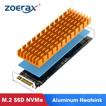 ZoeRax M. 2 SSD NVMe HeatSink M2 2280 Kietojo Standžiojo Disko Aliuminio Heatsink Tarpiklis su Šilumos Silikono Padėklas KOMPIUTERIO Priedai