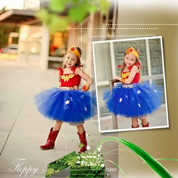 Įdomu, Mergaitės, Superhero Kostiumas Vaikams Šaliai, Suknelės Vaikams Halloween Carnival Tutu Suknelė Cosplay Išgalvotas Tiulio Suknelė
